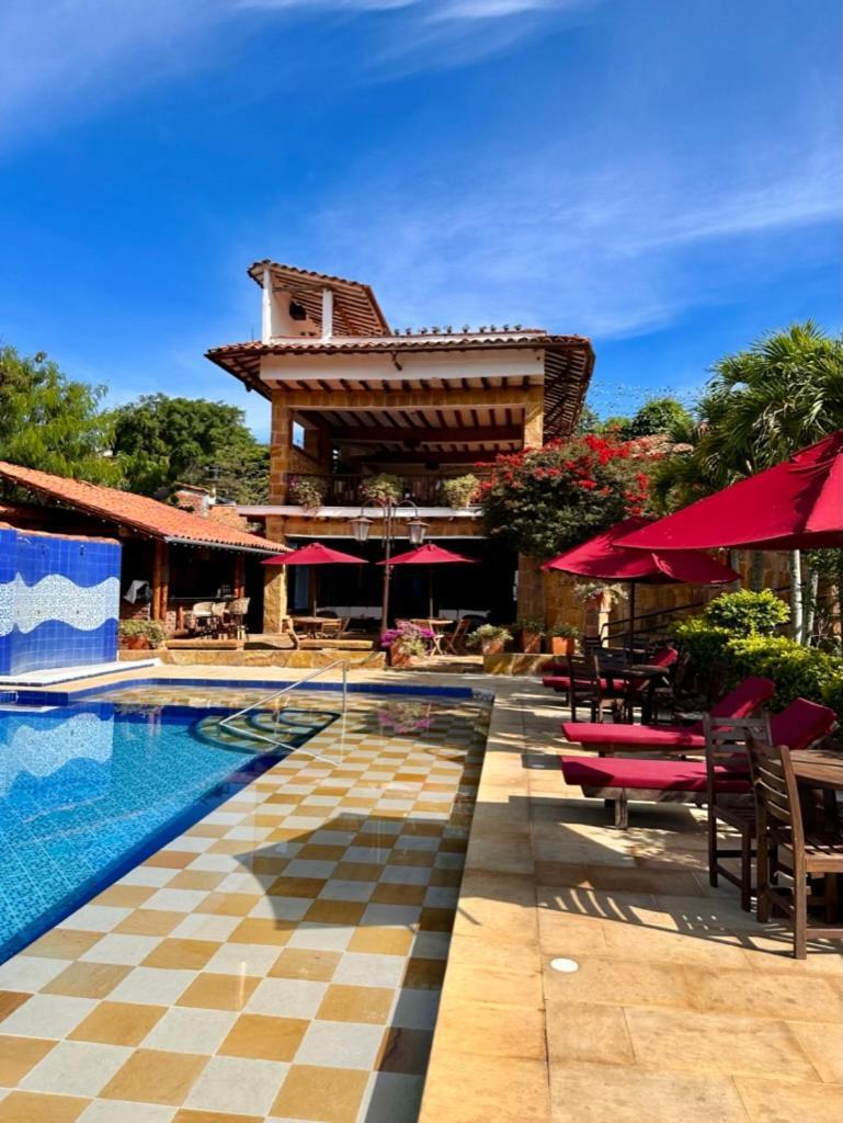 Hotel Hicasua Y Centro De Convenciones Barichara Ngoại thất bức ảnh